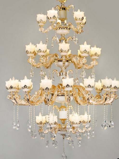 4 Tier Crystal Chandelier DL 8020 35 Lights