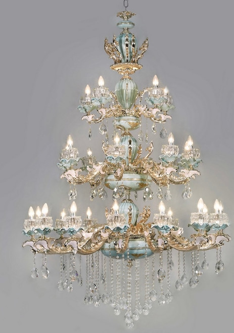 3 Tier Crystal Chandelier DL 8018 30 Lights