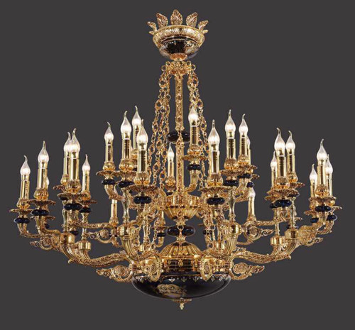 Two Tier Crystal Chandelier DL 9405 28 Lights