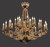 Two Tier Crystal Chandelier DL 9405 28 Lights