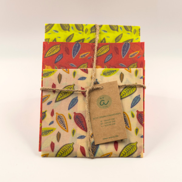 Beeswax Standard Wraps - Assorted Set of 3