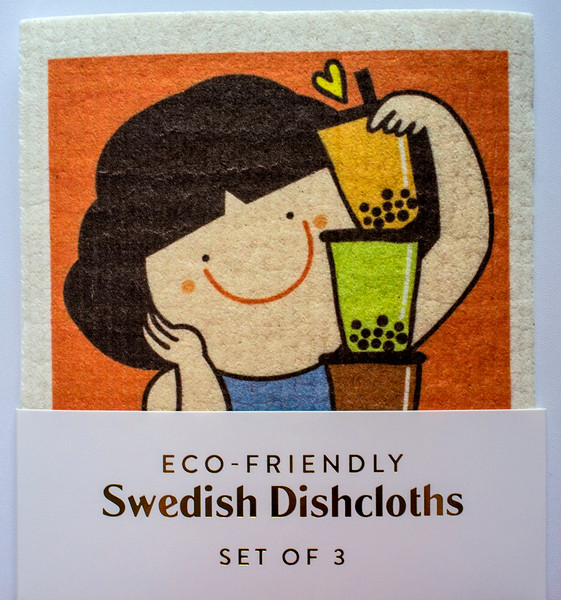 Swedish Dishcloths (Set of 3) - Cartoon Girl