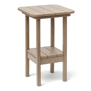 Breezesta 21" Square Bar Side Table & Shelf Breezesta 21" Square Bar Side Table & Shelf