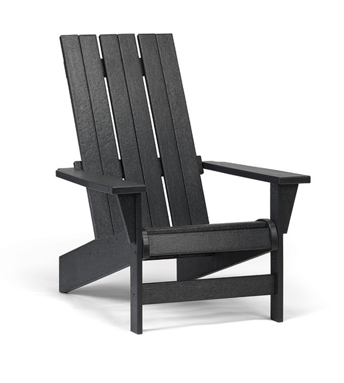 Breezesta Edgewater Quick Ship Modern Adirondack Chair, Weatherwood - QS-EW-300 