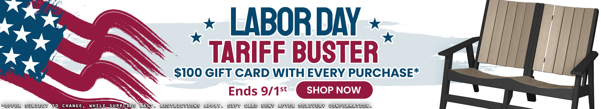 Labor Day Tariff Buster Sale