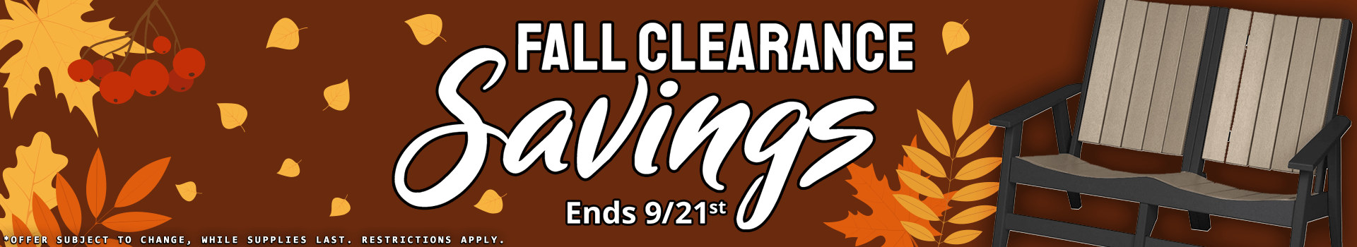 Fall Clearance Sale