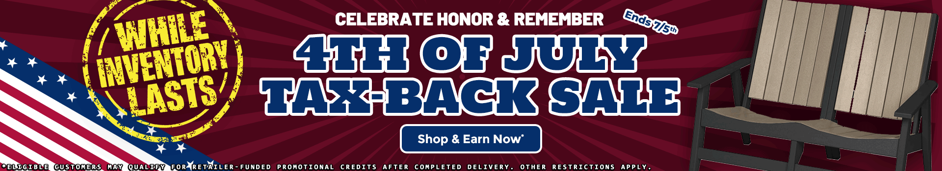 4th of July Tax Back Sale