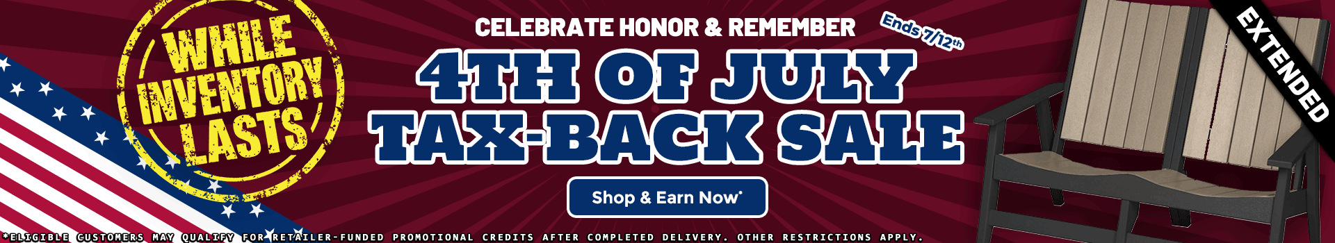 4th of July Tax Back Sale