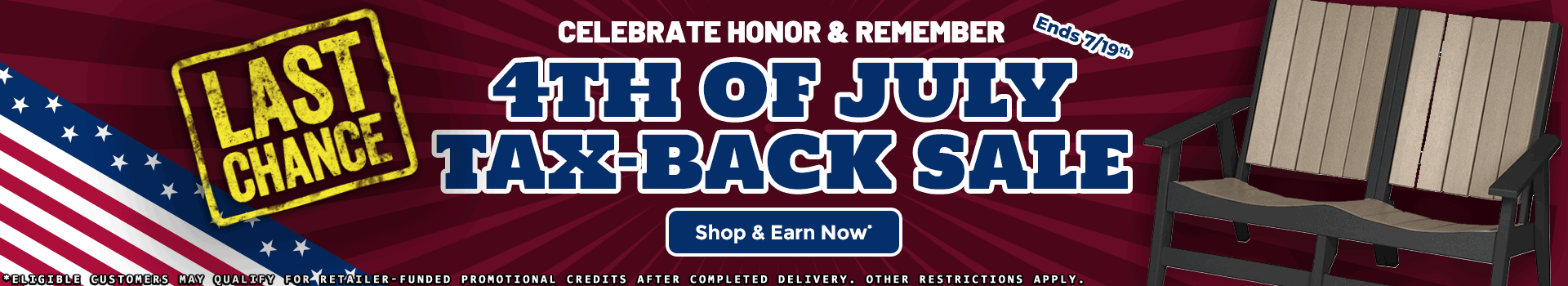 4th of July Tax Back Sale