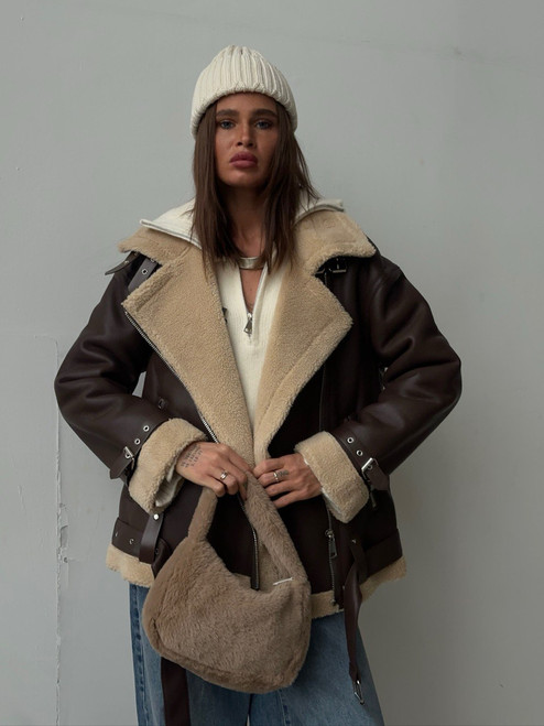 The Alpine Aviator Shearling Leather Jacket