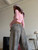 Essential Seamless Long-Sleeve Crop Top - Rose Blush