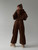 Bordeaux Fleece Wide-Leg Lounge Pants