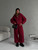 Bordeaux Fleece Wide-Leg Lounge Pants