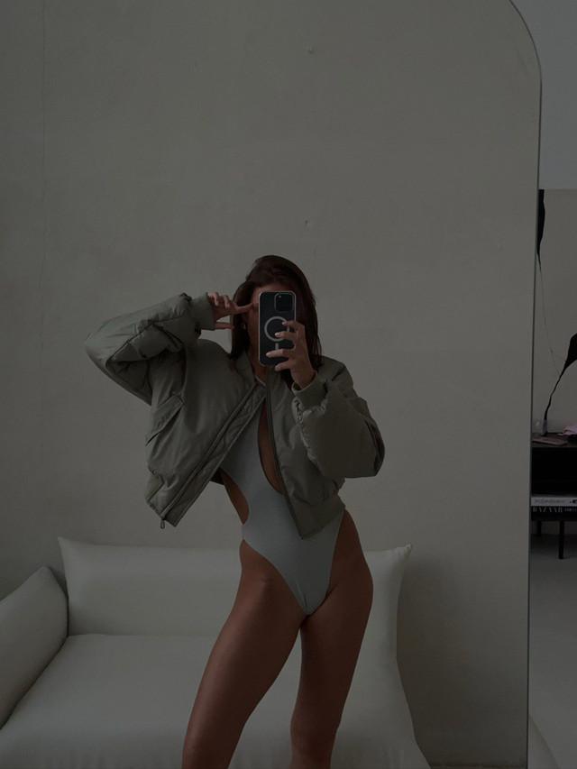 Main image for the product The Downtown Luxe Cropped Puffer - 8