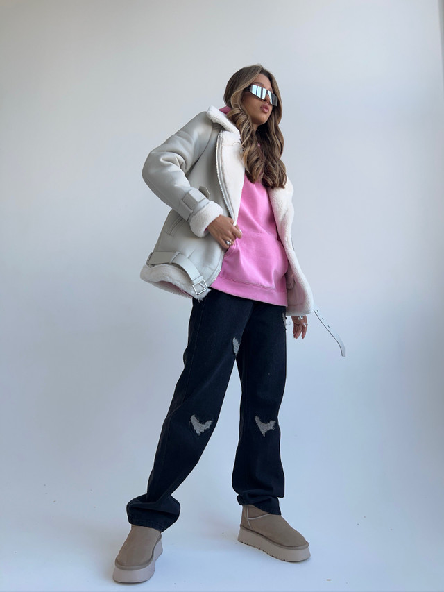 Second image of the product Alpine Frost Shearling Aviator Jacket