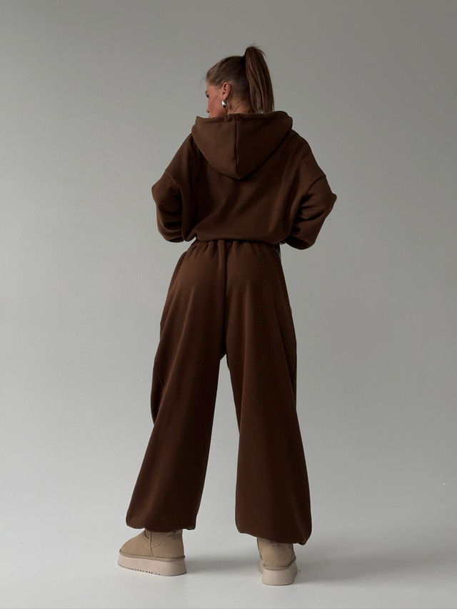 Main image for the product Bordeaux Fleece Wide-Leg Lounge Pants - 7