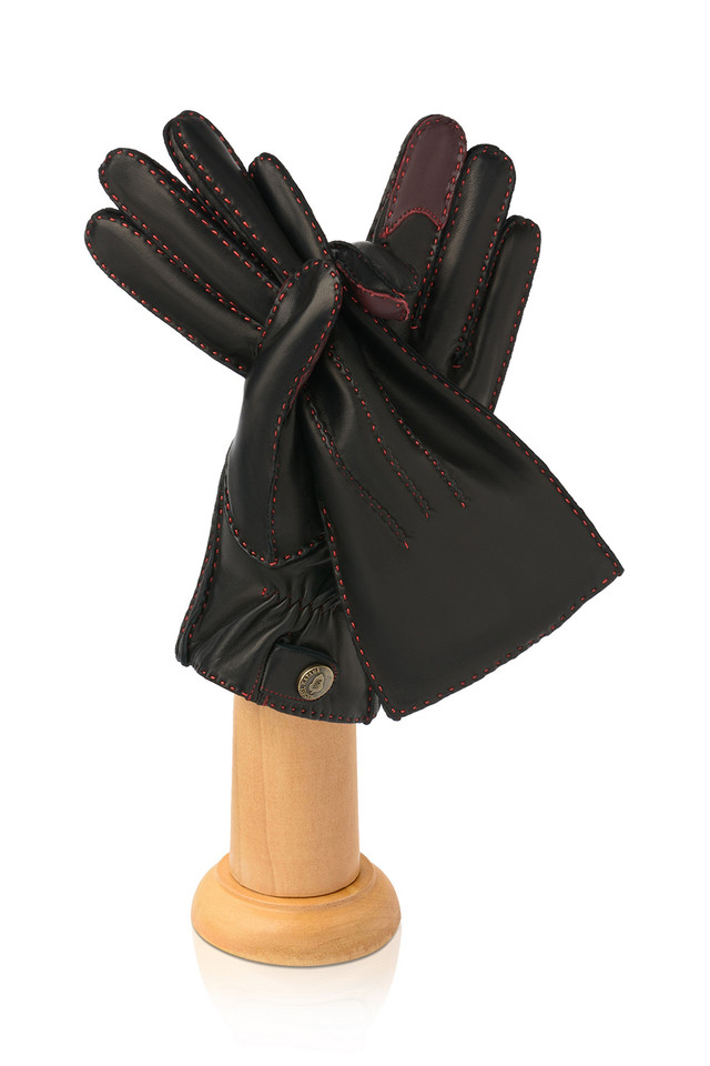 Second image of the product Executive Contrast-Stitch Leather Gloves
