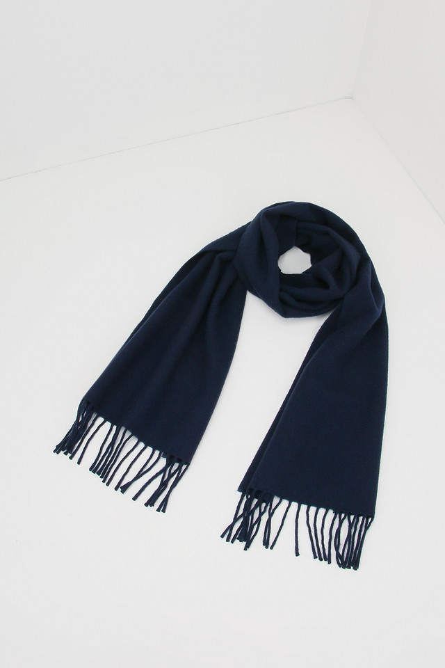 Main image for the product Classic Camel Cashmere Fringe Scarf - 4
