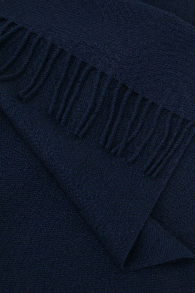 Main image for the product Classic Camel Cashmere Fringe Scarf - 5