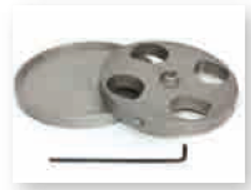 4 Specimen Holder for Central Pressure (Ø 30 - 40mm) 4 Specimen Holder for Central Pressure (Ø 30 - 40mm)