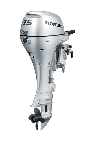 Honda Marine 15 HP 4-Stroke Electric Start Outboard Motor with Throttle Grip