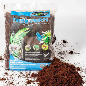 Fernwood - New Zealand tree fern fiber - 10 liter bag. Fernwood - New Zealand tree fern fiber - 10 liter bag.