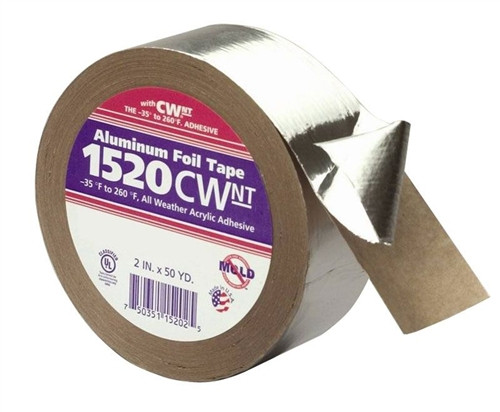 Venture Aluminum Foil Tape, 2in. x 50 yds., 1.8 mil