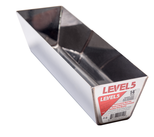 14 in. Stainless Steel Contoured Mud Pan