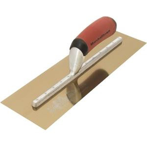 12 in. x 5 in. Golden Stainless Steel Finishing Trowel with DuraSoft Handle