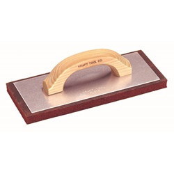12 in. x 5 in. x 3/4 in. Jumbo Red Rubber Float with Wood Handle