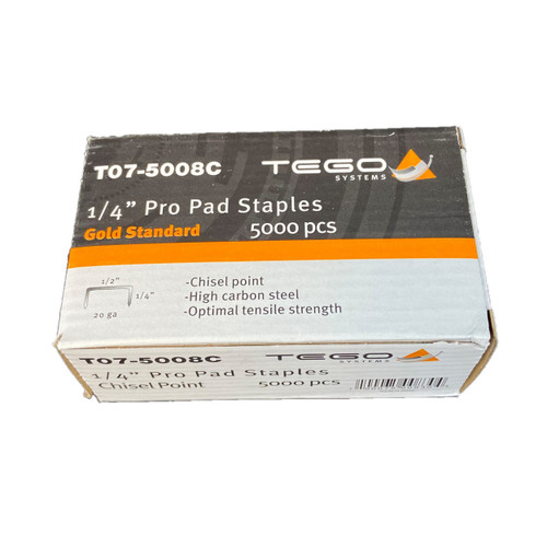 1/4 in. Chisel Point High Carbon Steel Staples (5000-Pack) Gold Standard