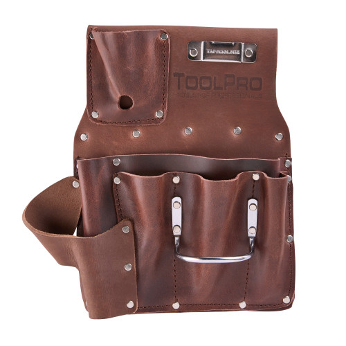 8 Pocket Drywall Hanging Pouch Oil Tanned - Right Hand