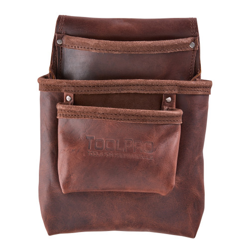 3 Pocket Nail Pouch Oil Tanned