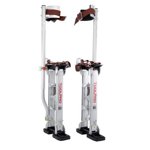 Adjustable Stilts Aluminum - 24 in. to 40 in. With Pro Strap