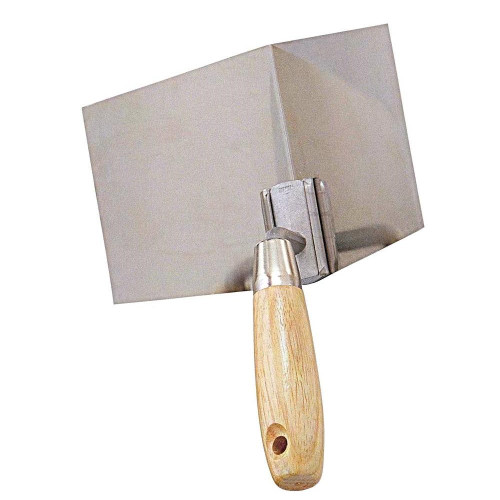 5 in. x 4 in. Drywall Inside Corner Tool with Wood Handle