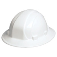 Omega II White Full Brim Hard Hat with Quick-Slide Fit