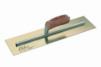 14 x 5 in. Elite Series Five Star Golden Stainless Steel Plaster Trowel with Woo
