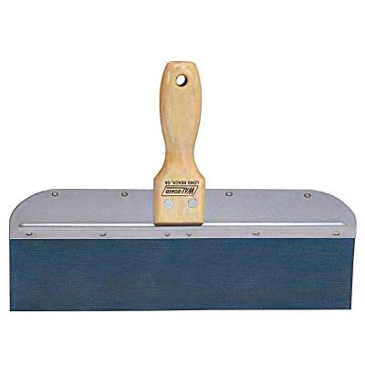 12 in. Blue Steel Taping Knife with Wood Handle