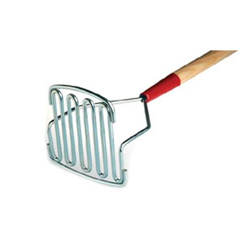 6-1/2 in. Semi-Round Steel Head Hand Mixer with 37 in. Wood Handle