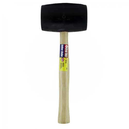 32 oz. Rubber Mallet with Wood Handle