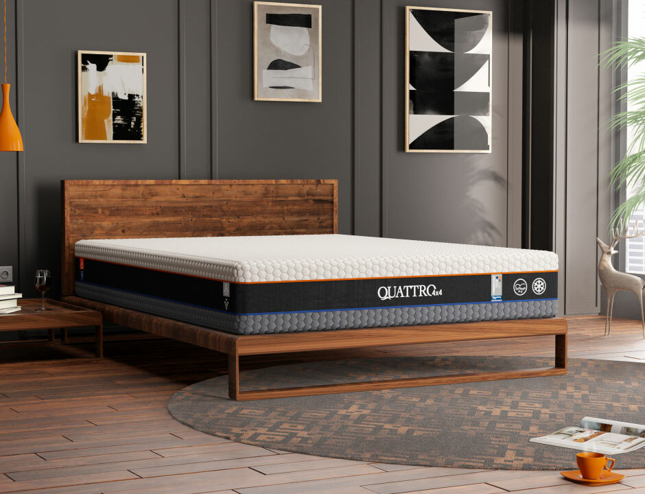 Quattro 4x4 - Flippale Cooling Gel Memory Foam Mattress