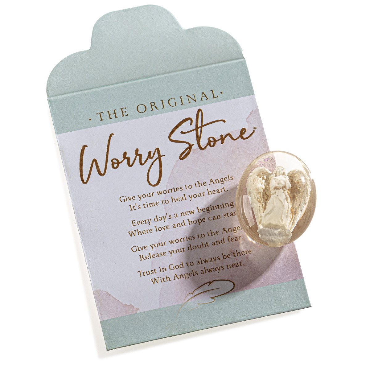 AngelStar Angelite Angel Pocket Stone | Holisticshop.co.uk