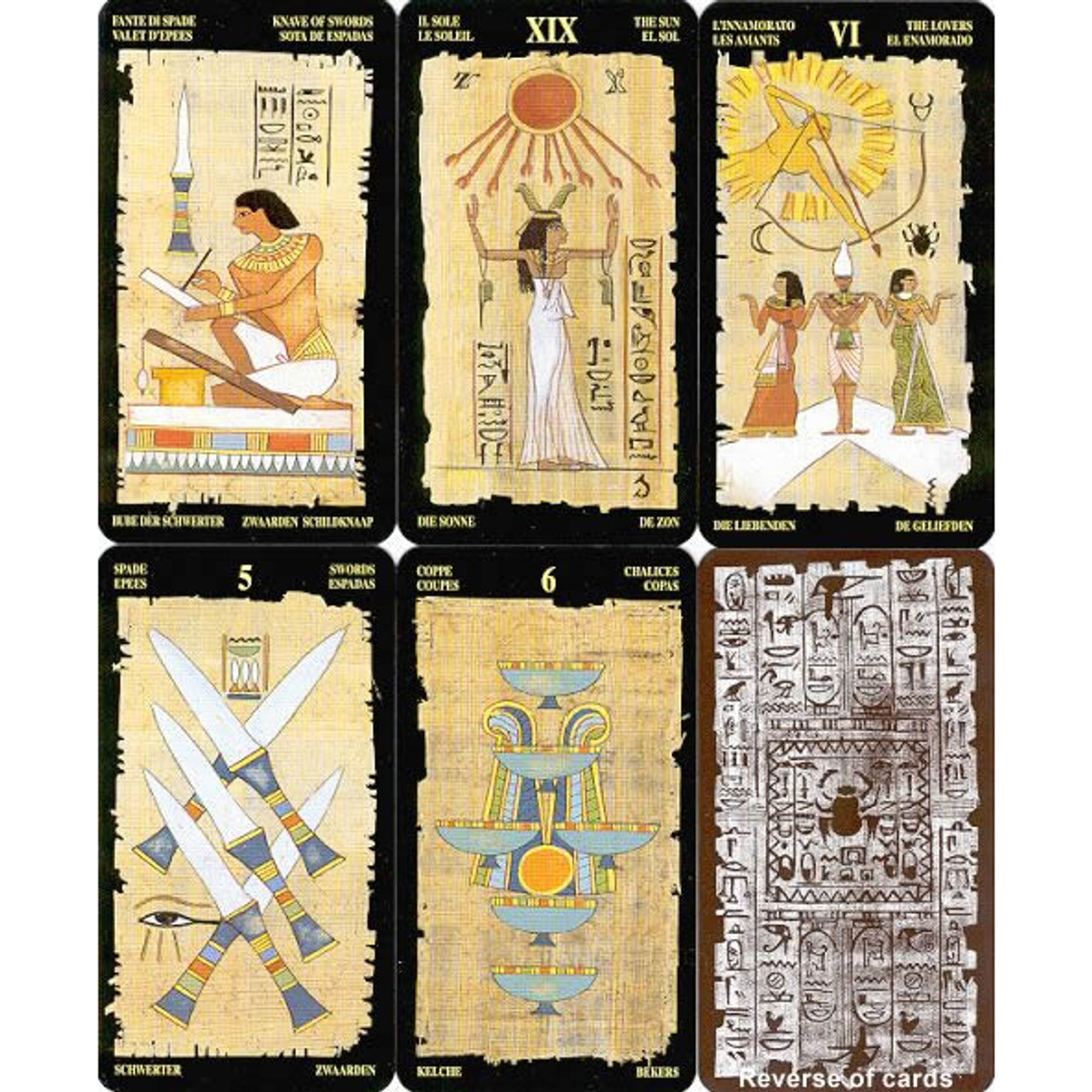 Egyptian Scarabeo Tarot Cards