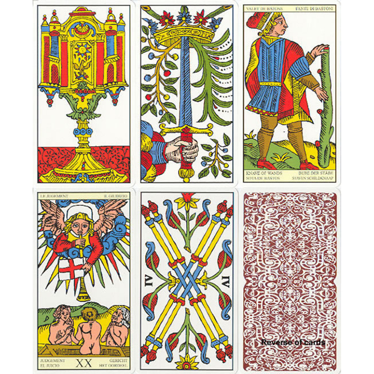 ●○● THE TAROT OF MARSEILLE ●○● Dal The Tarot of Marseille - 78 Cards - 042410 - Multi