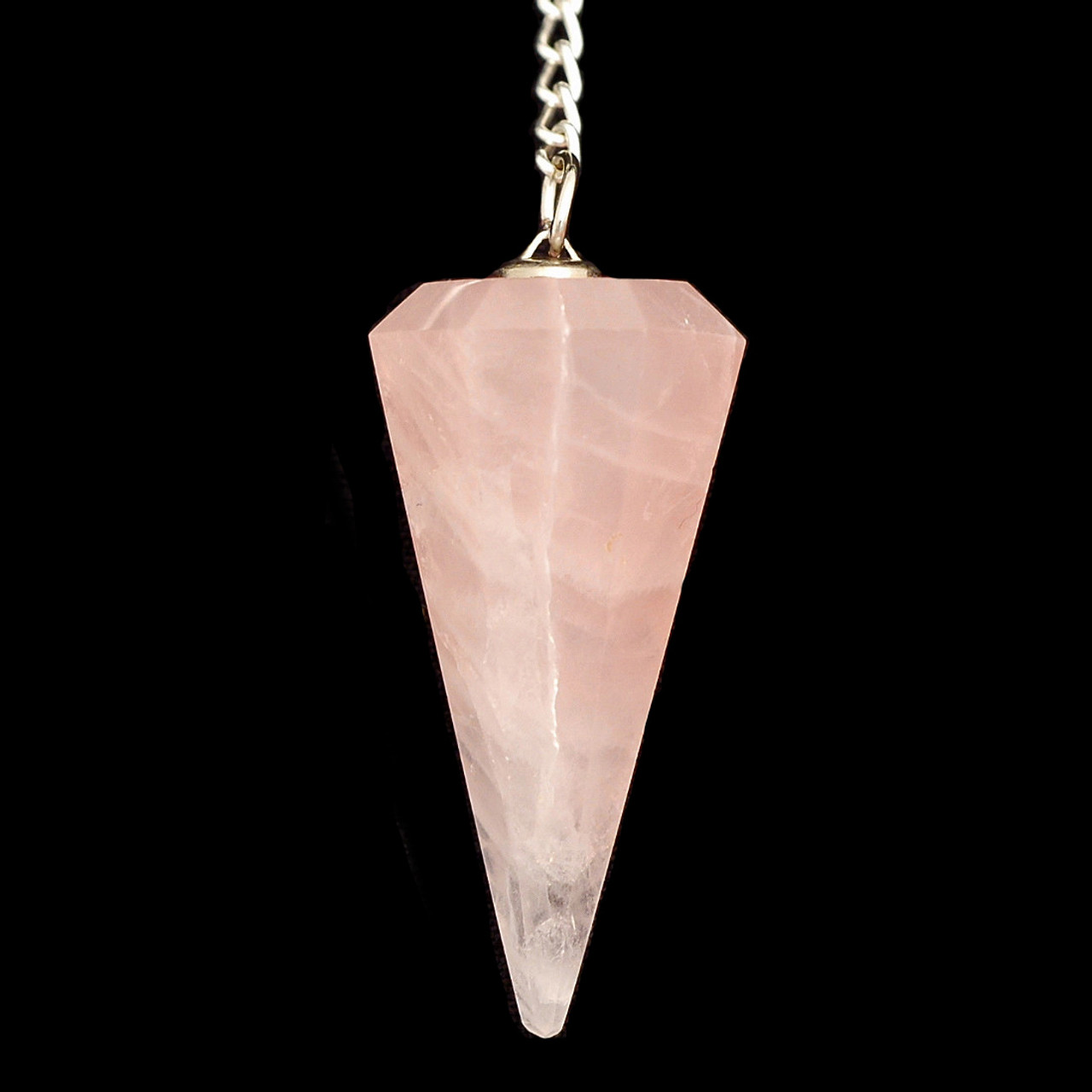 crystal rose quartz pendulum