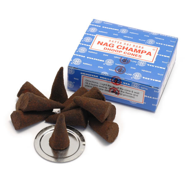 Nag Champa Satya Dhoop Cones | Holisticshop.co.uk