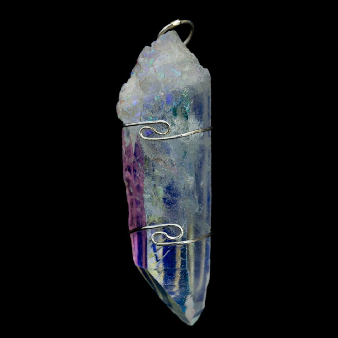 angel aura quartz crystal