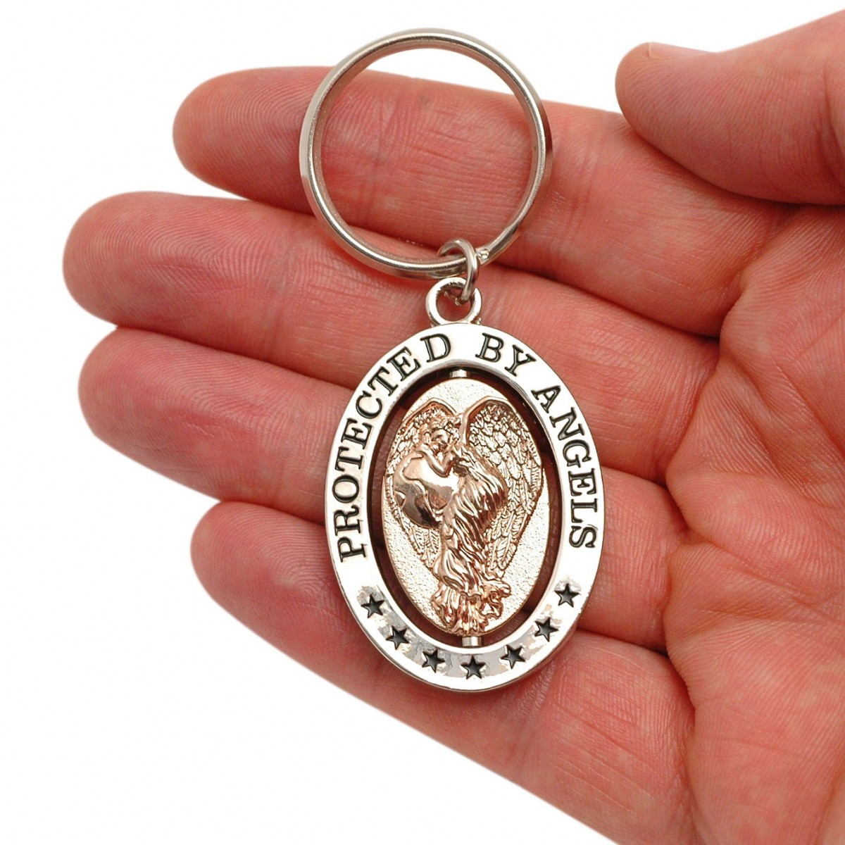 Best Wholesale Metal Glitter Angel Keyring in Gift Box Giftware Australia
