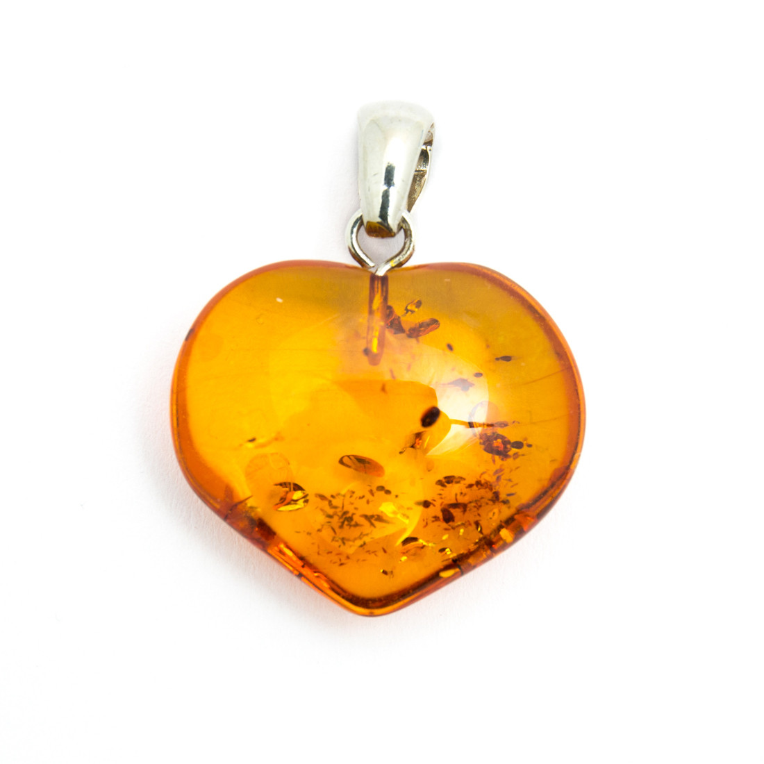 Baltic Amber Heart Pendant