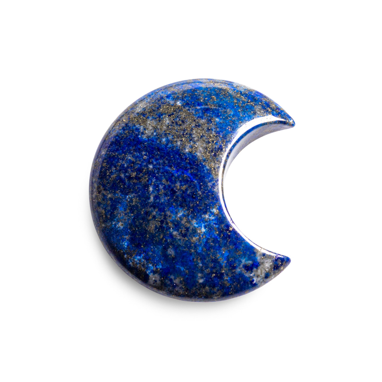 Lapis Lazuli Crystal Crescent Moon